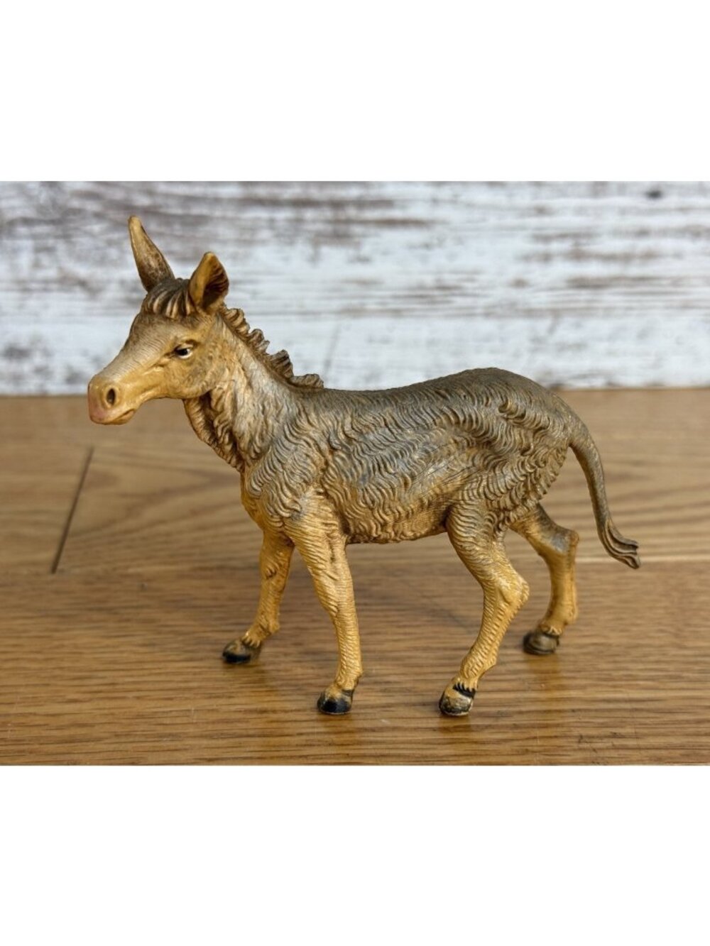 Donkey Nativity Figure Made In Italy 4" Scale 4" x 3 1/2"